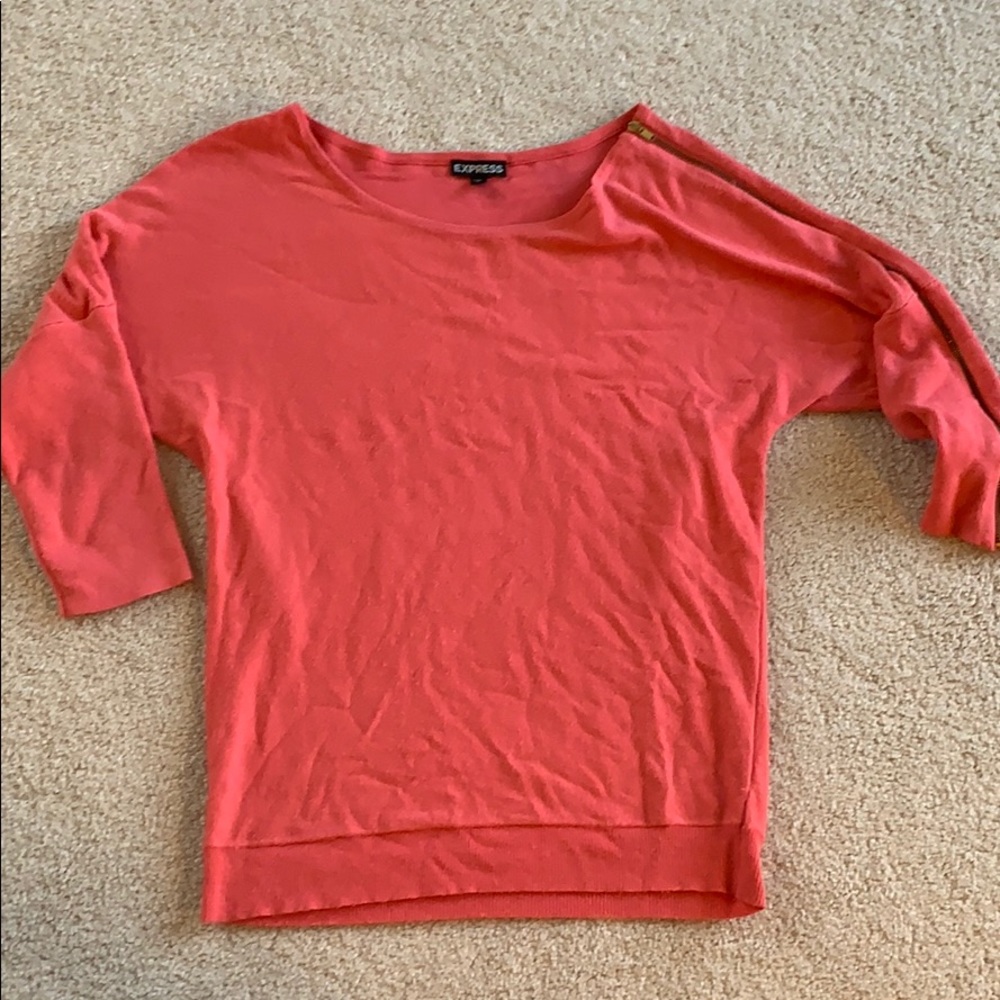 Express Sweater with Zipper Sleeve